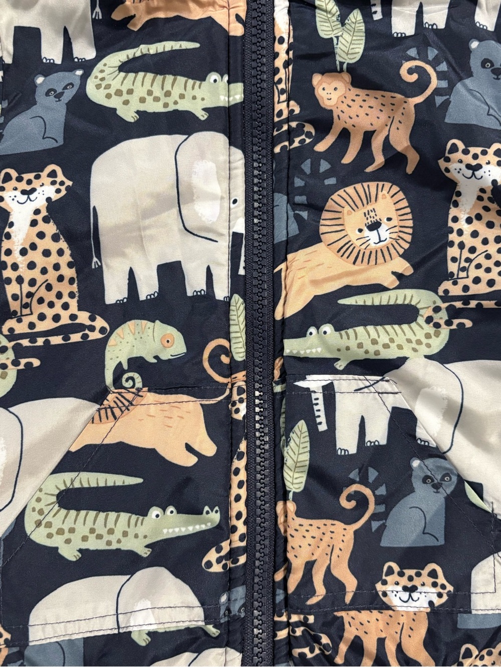 Mick Mack Toddler Safari Animal Hooded Fleece Lined Jacket 18M - Picture 2 of 12